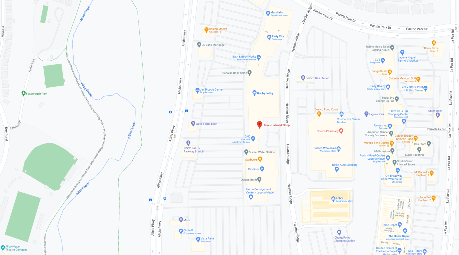 Laguna Niguel Elam's Hallmark Your Neighborhood Gift Store